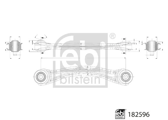 Control/Trailing Arm, wheel suspension